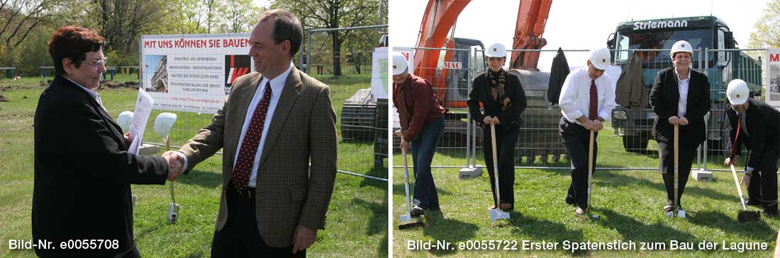 Erster Spatenstich für den Bau der Lagune