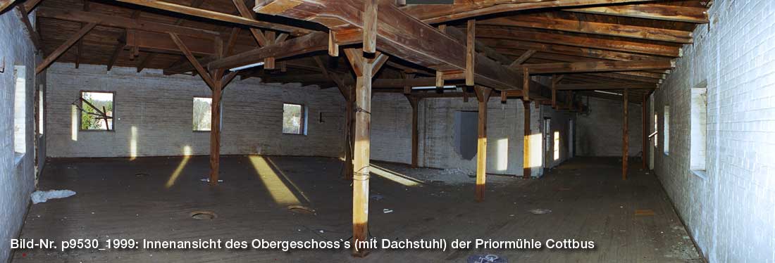 Innenansicht der alten Priormühle im Jahre 1999