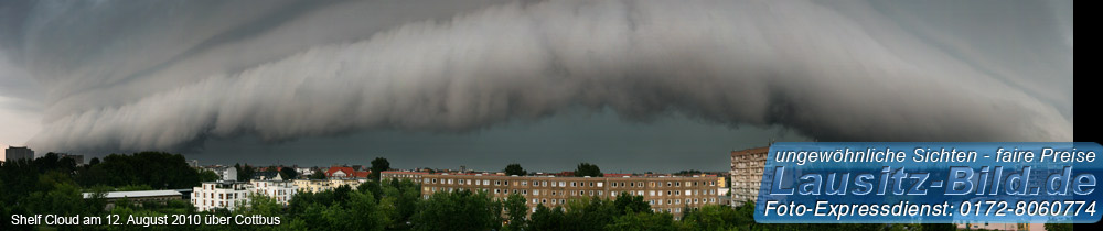 Shelfcloud über dem Brunschwigpark